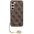 Samsung Galaxy S24 Guess 4G Charms Collection Hybrid Hülle - Braun