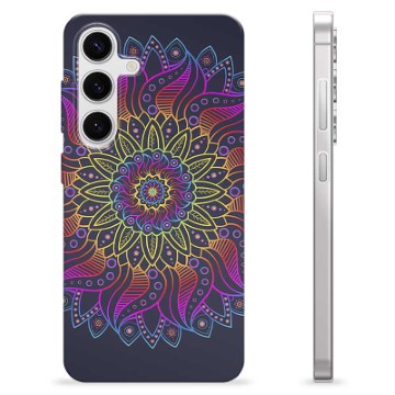 Samsung Galaxy S24 TPU Hülle - Buntes Mandala