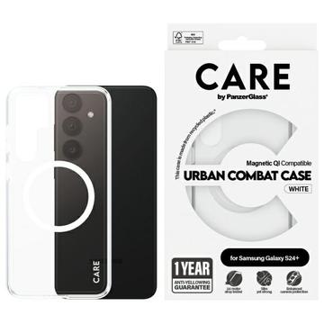 Samsung Galaxy S24+ PanzerGlass Care Transparent Urban Combat Hülle  - MagSafe-kompatibel - Weiß