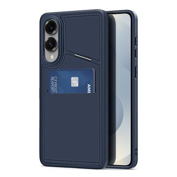 Samsung Galaxy S25 Edge Dux Ducis Rafi II Magnetische Hülle mit Kickstand und Kartenschlitzen - Blau