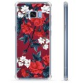 Samsung Galaxy S8+ Hybrid Hülle - Vintage Blumen