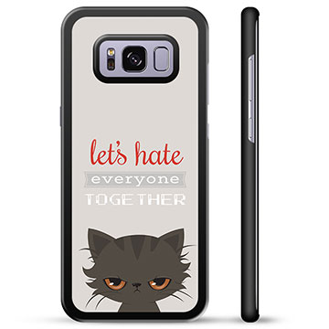 Samsung Galaxy S8+ Schutzhülle - Böse Katze