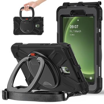 Samsung Galaxy Tab Active5 Heavy Duty 360 Hülle mit Handschlaufe - Schwarz