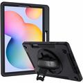 Samsung Galaxy Tab S6 Lite 2020/2022/2024 JT Berlin Robustes Hülle mit Kickstand und Handschlaufe - Schwarz