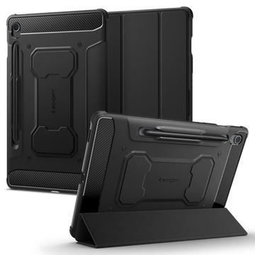 Samsung Galaxy Tab S9 FE Spigen Rugged Armor Pro Folio Hülle- Schwarz