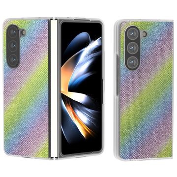 Samsung Galaxy Z Fold6 Strass Textur Hybrid Hülle - Bunt