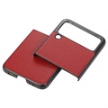 Samsung Galaxy Z Flip3 5G Slim Cover - Echtleder - Rot