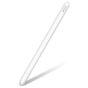 Anti-Rutsch Apple Pencil (2e Generatie) Silikon Case - Weiß