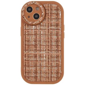 Canvas iPhone 14 Plus TPU Hülle - Braun