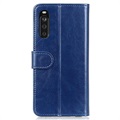 Sony Xperia 10 III, Xperia 10 III Lite Wallet Schutzhülle mit Stand-Funktion - Blau