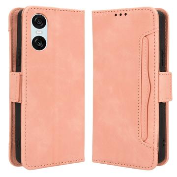 Sony Xperia 10 VI Wallet Hülle mit Kartenhalter - Rosa