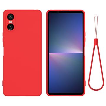 Sony Xperia 10 VI Liquid Silikonhülle - Rot