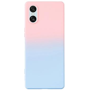 Sony Xperia 10 VI Ombre TPU Hülle - Rosa / Blau