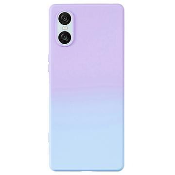 Sony Xperia 10 VI Ombre TPU Hülle - Purpur / Blau