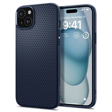 iPhone 15 Spigen Liquid Air TPU Hülle - Navy Blau