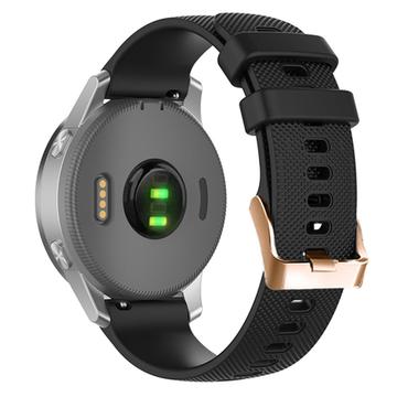 Sportarmband aus Silikon für Garmin Forerunner 255 / 255 Music / 265S - Schwarz