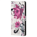 Style Series Samsung Galaxy S21 5G Wallet Hülle - Lotusblume