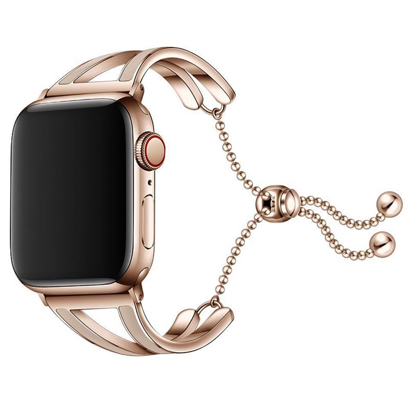 Chainband Apple Watch Tech-Protect (2022)/7/SE/6/5/4/3/2/1 Series - 9/8/SE 41mm/40mm/38mm - Armband Gold
