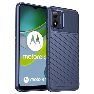 Thunder Series Motorola Moto E13 TPU Hülle - Blau