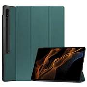 Samsung Galaxy Tab S9 Ultra Tri-Fold Serie Smart Folio Hülle - Grün