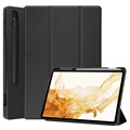 Tri-Fold Serie Samsung Galaxy Tab S8+ Smart Folio Hülle - Schwarz