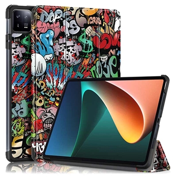 Tri-Fold Series Xiaomi Pad 6/Pad 6 Pro Smart Folio Hülle - Graffiti