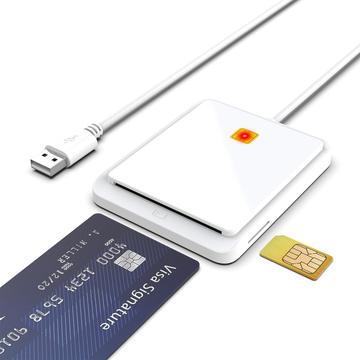 USB 2.0 Smart Kartenleser - SIM, ID, Bankkarte