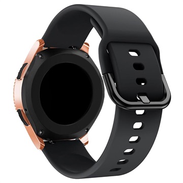 Universal Smartwatch Silikonarmband - 20mm - Schwarz