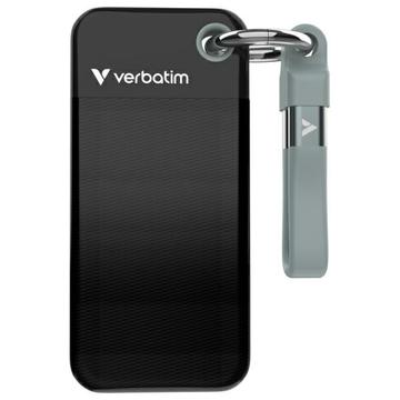 Verbatim 32190 Pocket SSD mit Schlüsselanhänger - 1TB, USB 3.2 Gen.2 Kabel