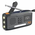 WR-6B Solar-Handkurbel-Notfallradio DAB mit LED-Taschenlampe - Schwarz