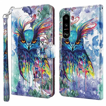 Wonder Series Sony Xperia 5 III Wallet Hülle - Owl