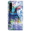 Wonder Series Sony Xperia 5 III Wallet Hülle - Owl