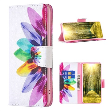 Wonder Serie iPhone 14 Max Wallet Hülle - Blume