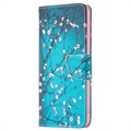 Wonder Series iPhone 14 Pro Max Wallet Hülle - Weiß Blumen