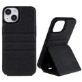 X-Level Journey iPhone 14 Plus Vertikale Flip Case - Schwarz