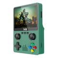 X6 HD 3,5-Zoll-Bildschirm Handheld-Spielkonsole Eingebauter Videospiel-Automat mit Dual Joystick Design