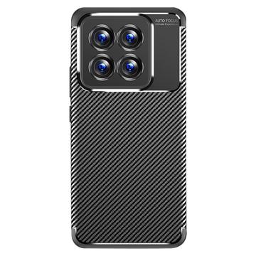 Xiaomi 14 Pro Beetle Karbonfaser TPU Hülle - Schwarz