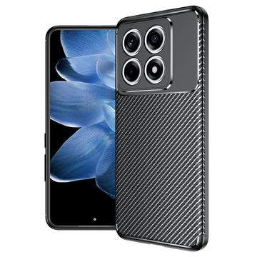 Xiaomi 14T Pro Beetle Karbonfaser TPU Hülle - Schwarz