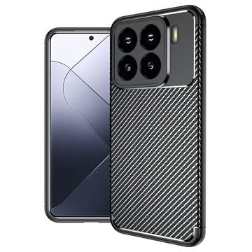 Xiaomi 15 Pro Beetle Karbonfaser TPU Hülle - Schwarz