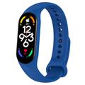 Xiaomi Mi Band 5/6/7 Matte Silikonband - Blau