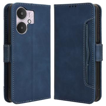 Xiaomi Poco M6/Redmi 13R Wallet Hülle mit Kartenhalter - Blau