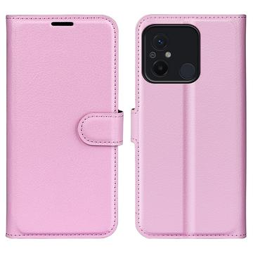 Xiaomi Redmi 12C Wallet Hülle mit Magnetverschluss - Rosa