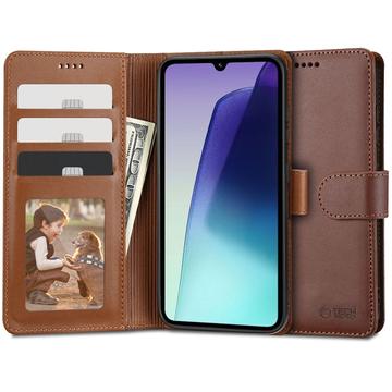 Xiaomi Redmi 14C/Poco C75 Tech-Protect Wallet Hülle W. Magnet & Stand - Braun