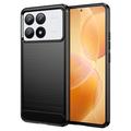 Xiaomi Redmi K70/K70 Pro/Poco F6 Pro Gebürstete TPU Hülle - Karbonfaser