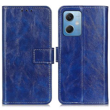 Xiaomi Redmi Note 12/Poco X5 Wallet Schutzhülle mit Magnetverschluss - Blau