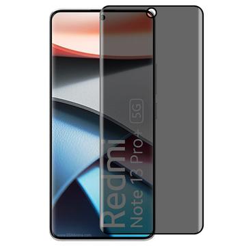 Xiaomi Redmi Note 13 Pro+ Privacy Full Cover Panzerglas - 9H - Schwarz Rand