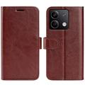 Xiaomi Redmi Note 13 Wallet Hülle mit Magnetverschluss - Braun