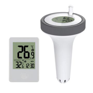 ZX3351A Drahtloses schwimmendes Thermometer für den Innen- und Außenbereich, digitales Display, Schwimmbadthermometer mit Ständer