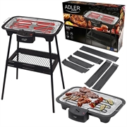 Adler AD 6602 Grill elektrisch mit abnehmbarer Heizung