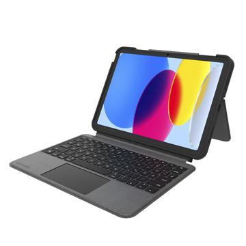 iPad (2022) 4smarts 2-in-1 Solid Smart Connect Tastatur-hülle - Graphit